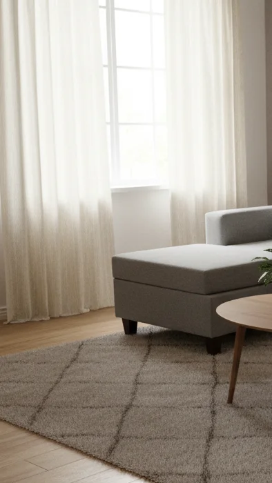 Living con sillón y mesa ratona